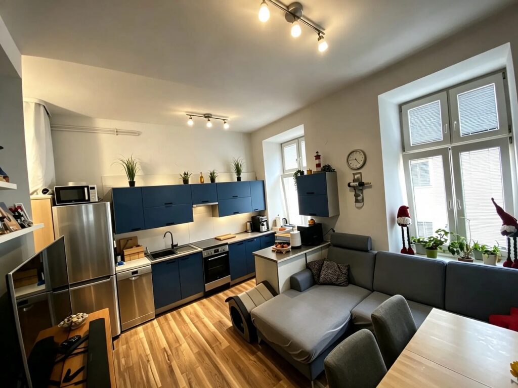 salon i kuchnia